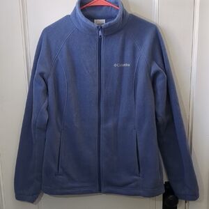 Columbia Soft Blue Full-Zip Fleece